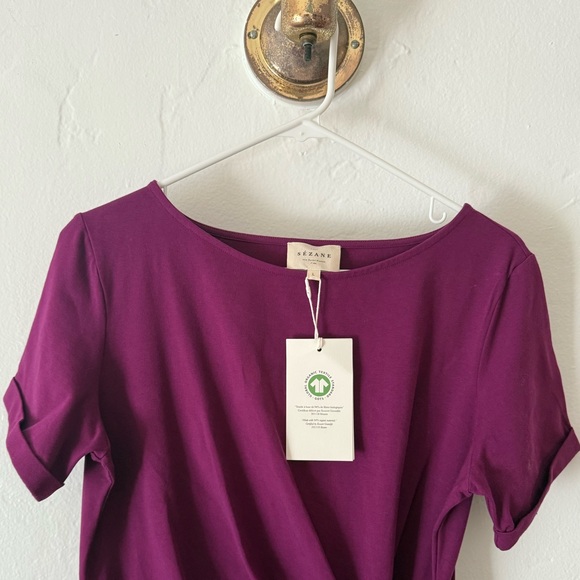Sezane Pippa Short Dress Plum - Size L - Picture 7 of 7